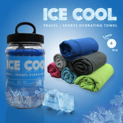 VELOSSO Smart Ice Cool Kühltuch Sommer Yoga Sport Wandern Camping - Shake zum Aktivieren