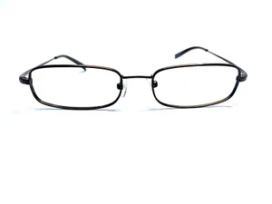 Prada Brown Titanium Rectangular Eyeglasses Japan VPR54E 7AY-101 50 17 135 - Picture 1 of 8