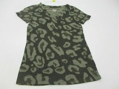 Nueva Camiseta MOSSIMO Para Mujer Talla S Clásica Algodón Ajustada Camuflaje Verde #TY1941 Foto 1 de 4