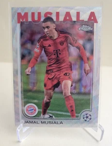 2024-25 TOPPS CHROME UEFA CLUB JAMAL MUSIALA WAVE REFRACTOR #42 BAYERN MUNICH - Picture 1 of 2