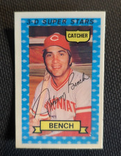 1974 Kelloggs 3-D Super Stars XoGraph #28 Johnny Bench Cincinnati Reds Card- EX