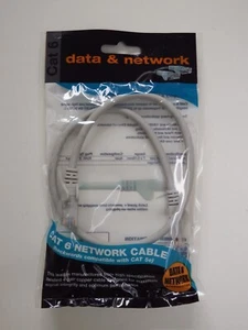 0.5m CAT6 1GIG RJ-45 8P8C Ethernet Internet Patch Cable Lead - Grey - Picture 1 of 5