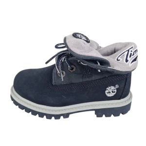 Timberland Toddler's Script 22816 Roll Top Boots Waterproof Vintage NAVY Sz 8 - Picture 1 of 6