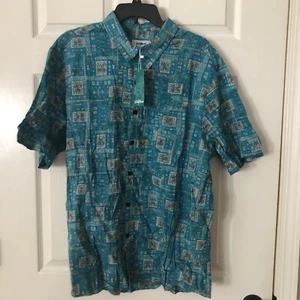 Camicia uomo VatPave XL manica corta modello stampa azteca cotone e viscosa - Foto 1 di 5