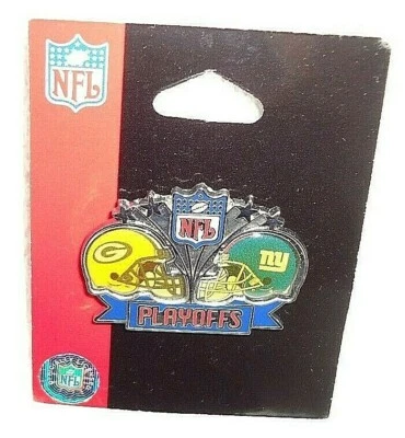 GREEN BAY PACKERS VS. NEW YORK GIANTS PLAYOFFS GAMEDAY  PIN NEW IN PACKAGE - Image 1 of 3