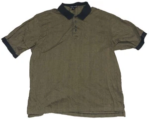 Nike Golf Polo Shirt Size 2XL Tall XXLT Cotton Brown Black Short Sleeve Abstract - Picture 1 of 10