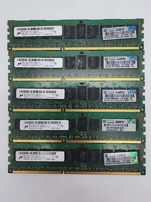 Micron MT18JSF1G72PZ-1G6D1FE 8GB 1Rx4 PC3-12800R ECC RDIMM DDR3 (LOT 5) - Image 1 of 2