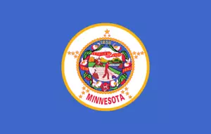 BANDERA DE ESTADO MINNESOTA 3x5 ft resistente a la intemperie vendedor de estados unidos súper poliéster - Imagen 1 de 3