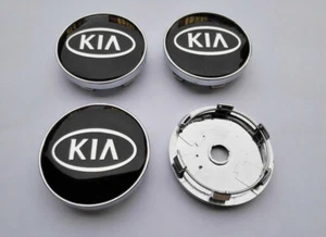 ☆ 4 LOGO KIA EMBLEM 60mm Caches Hub Rim, Center Wheel ☆ - Picture 1 of 2