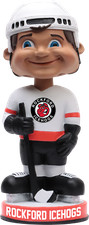 Rockford IceHogs Vintage White Jersey Bobblehead AHL Hockey