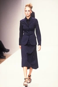 Prada Vintage Spring 1997 Red Blazer Skirt Suit Runway Archive 44 IT - Picture 1 of 14