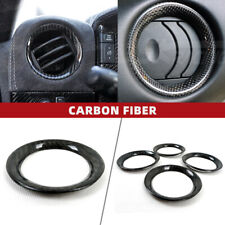 Dry Carbon Fiber L&R AC Air Outlet Vent Cover Trim 4PCS For Nissan GTR R35 09-16