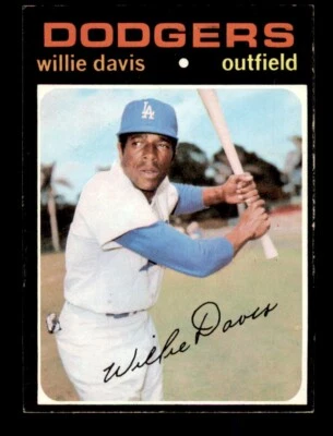 1971 Topps Baseball #585 Willie Davis EX - Image 1 of 2