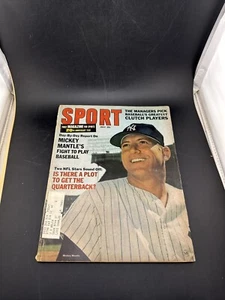 1966 July Sport Magazine Mickey Mantle New York NY Yankees Baseball - Picture 1 of 8