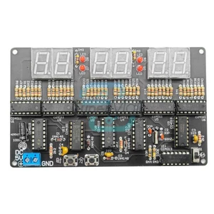 DC4.5V-5.5V Electronic Clock 6-bit Digital Circuit Clock DIY Electronic Kit - Bild 1 von 19