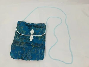 Light Blue Asian Style Crossbody Purse Cute 6.5" - Picture 1 of 7