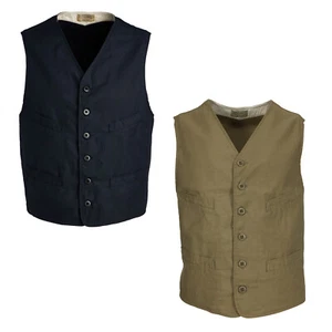 Manifatture Ceccarelli Men's Cotton Sateen Art De-6914 Country Vest - Picture 1 of 11