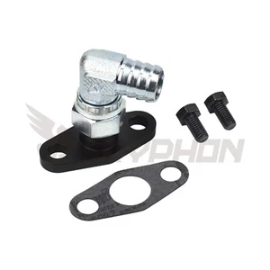 90 Degree Turbo Oil Drain Return Flange Kit Commodore VL RB30ET Garrett T3 - Picture 1 of 3