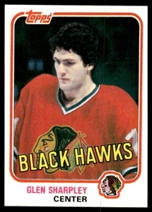 1981-82 Topps Glen Sharpley Chicago Blackhawks #5 - Foto 1 di 2