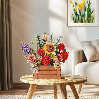 ROKR Rowood DIY hölzerne Blume Blumenstrauß 3D hölzerne Puzzle Kind Geschenke