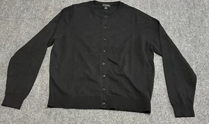 Port Authority LSW2870 Womens L  Long Sleeve Easy Care Crewneck Cardigan Sweater - Picture 1 of 7