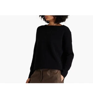 VINCE Wool Cashmere Blend Black Sweater - Size Large - Picture 1 of 7