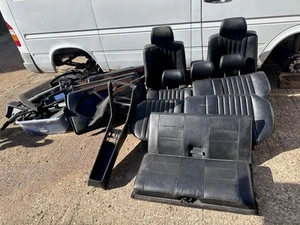 MERCEDES W124 TE ESTATE BLACK MB-TEX 7-SEATER Leather Interior / Door Cards RARE - Picture 1 of 12