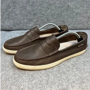 Cole Haan Pinch Grand OS Penny Loafer Brown Leather Mens Shoes Size 12 - Picture 1 of 9