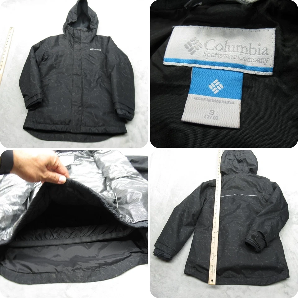 Columbia Jacket Youth Small Black Whirlibird II Waterproof Omni Heat Liner 3in1 - Image 1 of 4