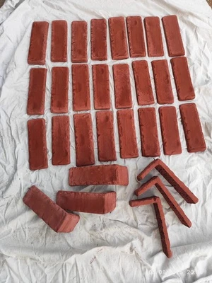 Plaquettes de Parement Béton Rouge Vieilli – Look Brique Ancienne – 220 m² - Photo 1/4