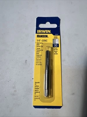 Irwin Hanson High Carbon Steel SAE Fraction Tap 1/4 in.-20NC 1 pc. - Image 1 of 4
