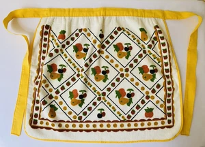 Handtuch Taille Schürze Velours Frottee Obst Kürbisse ERNTE Baumwolle 20" x 18" 20" Krawatten - Bild 1 von 6