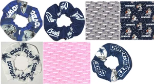 NFL Fútbol DALLAS COWBOYS Cabello Scrunchie Corbata Cola de Caballo Scrunchies por Sherry - Imagen 1 de 27