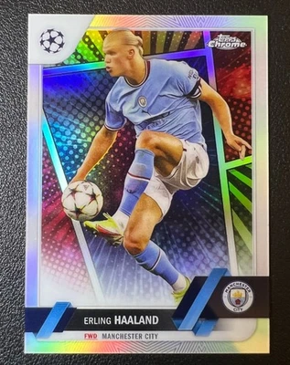 Erling Haaland 2022-23 Topps Chrome UEFA Hero Variation SSP #99 - Image 1 of 2