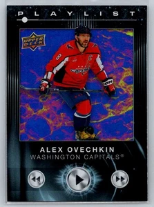 2024-25 Upper Deck #PL-12 Alex Ovechkin lista de reproducción Black Washington Capitals - Imagen 1 de 2