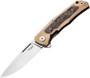 LionSTEEL Q4ttro Bronze Titanium & Carbon Fiber Folding MagnaCut Knife Q4BR - Picture 1 of 1