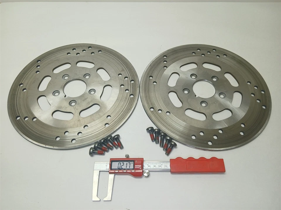 Rotores de freno delanteros Harley-Davidson Ultra Classic 1998 44136-92 11 k millas Foto 1 de 4