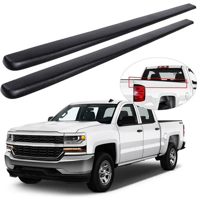 2pcs 6'6" Bed Rail Caps For 99-06 Chevy Silverado / GMC Sierra 7201151 w/o Holes Foto 1 de 4