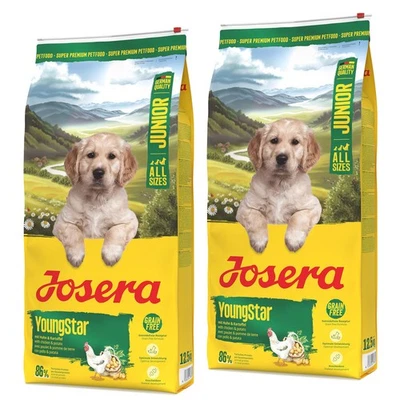 2 x 12,5 kg  Josera A/S Junior YoungStar Welpenfutter Trockenfutter Hund - Bild 1 von 4
