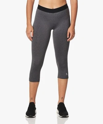 Leggings Soffe Dri Capri Gris Jaspeado/Negro tiro bajo Juniors Mujeres Talla L NUEVO Foto 1 de 4
