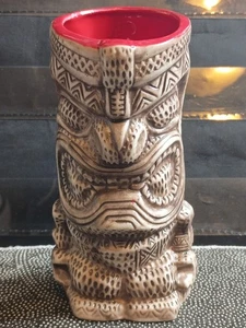 Tiki Becher Ku Ku Kachoo David Squid Cohen Geckoz 6" rot innen - Bild 1 von 3