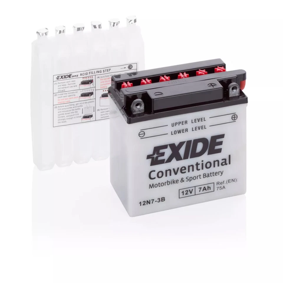 BATTERIE EXIDE CONVENTIONAL 12V 12N7-3B - Photo 1/1