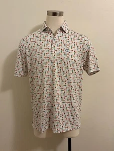 NWOT Rhoback Golf The Pina Colada Performance Polo Shirt (size: L) - Picture 1 of 4