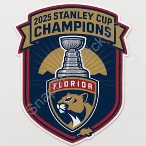 Florida Panthers Hockey 2025 Stanley Cup Champions Sticker/Decal 15 - Picture 1 of 1