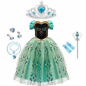 Toddler 2-10 Y Princess Elsa Anna Role Cosplay Dress up Costume Dress for Girls  - Picture 1 of 13