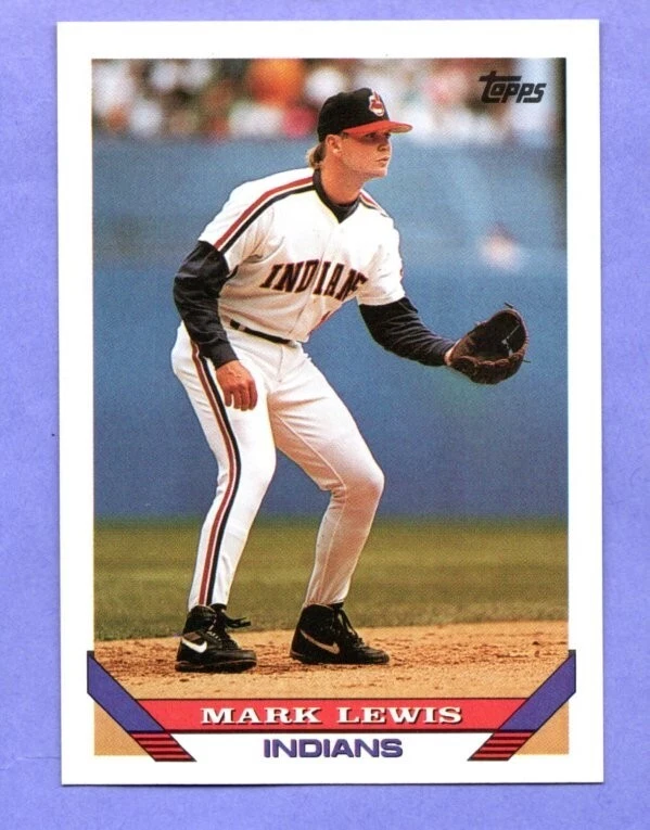 1993 Topps #762 Mark Lewis Cleveland Indians Foto 1 de 1