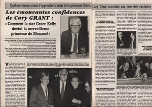 1982 Cary Grant Clipping Press Cutter (2 Pages) - Picture 1 of 1