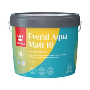 Tikkurila Everal für Holz Metall Everal Aqua Matt Farbe Dunkel Farbauswahl 2,7 L - Bild 1 von 5