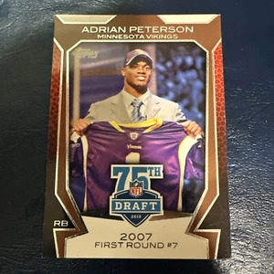 2010 Topps Adrian Peterson #75DA-7 Draft 75th Anniversary - Picture 1 of 2
