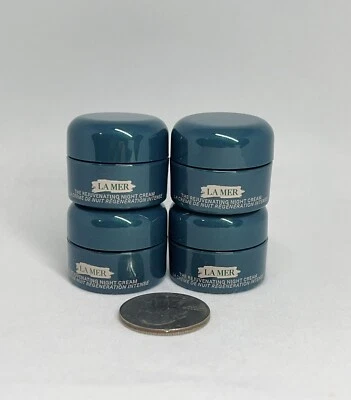 4 x La Mer The Rejuvenating Night Cream 0.12oz / 3.5ml Each Total 14ml New - Image 1 of 2